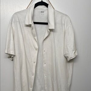 Men's White Short Sleeve Shirt